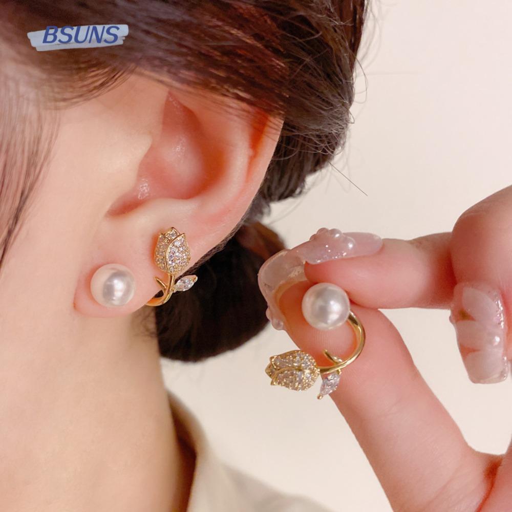 BSUNS Bông Tai Ngọc Trai Thời Trang Sang Trọng Cho Nữ