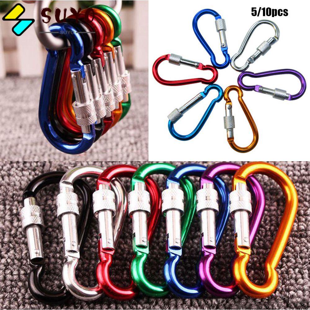 SUYO Set 5 / 10 Móc Khóa Leo Núi Bằng Hợp Kim Nhôm Nhiều Màu Sắc Chất Lượng Cao