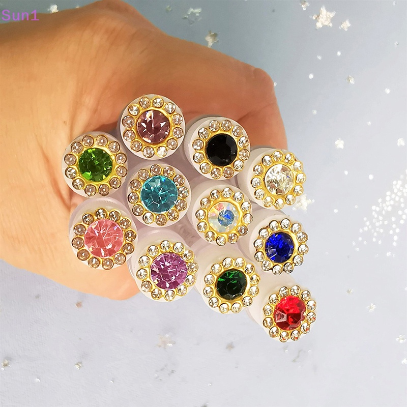 Sun1 &gt; Ống Rỗng Đựng Cọ Chải Lông Mi / Lông Mày Có Thể Thay Thế Chống Bụi Trang Trí Hoa Lấp Lánh