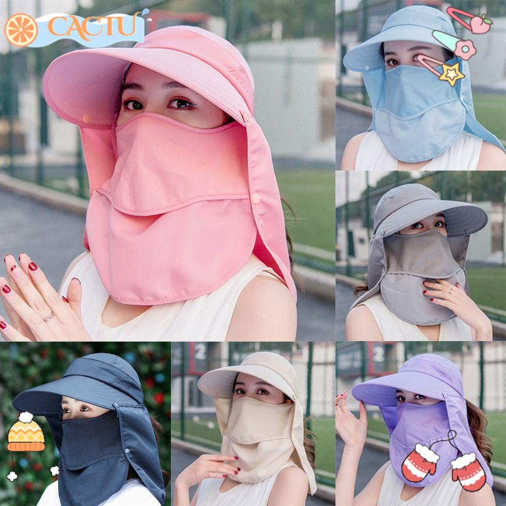 CACTU Mũ Rộng Vành Chống Tia UV Có Thể Tháo Rời Tiện Dụng Thời Trang Hè