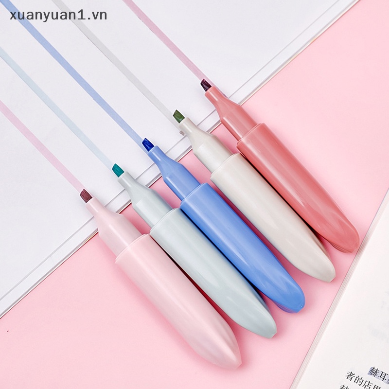 Set 4 Bút Đánh Dấu Màu Kẹo Ngọt Dung Tích Lớn Tiện Dụng