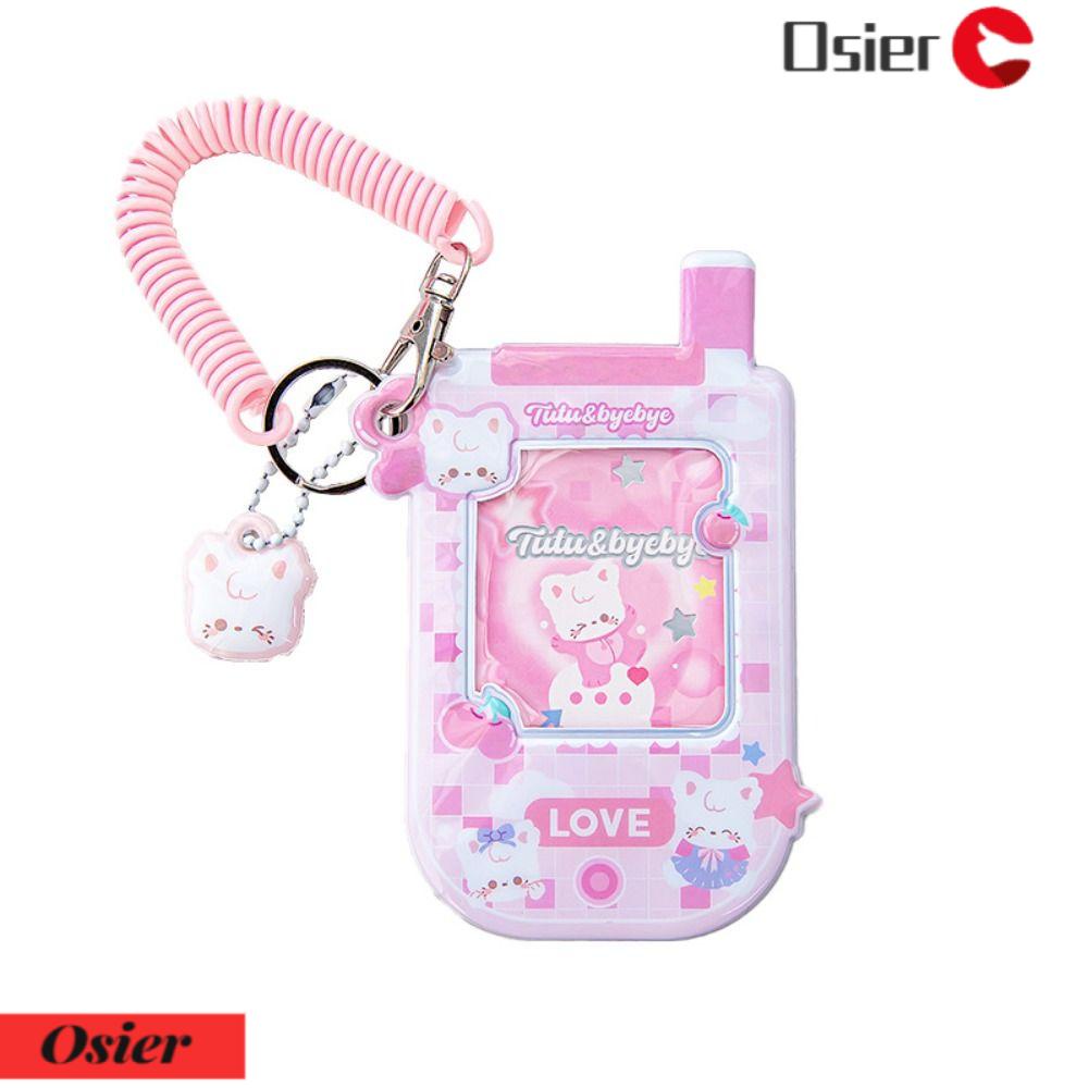 OSIER1 Kẹp Giữ Thẻ ID / Điện Thoại Di Động Hai Màu Kèm Móc Treo