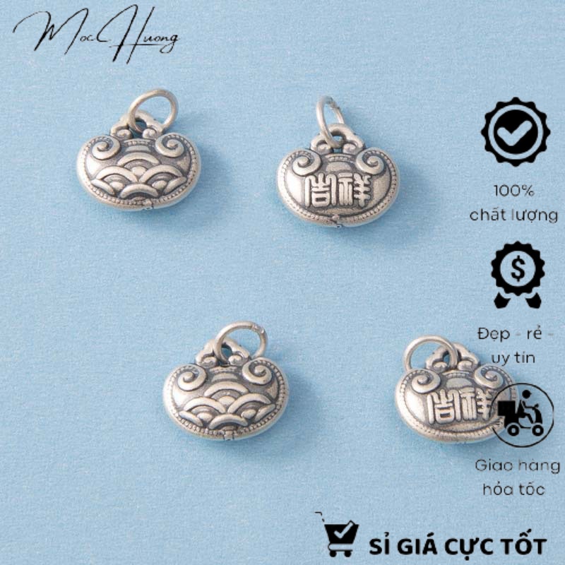 Charm bạc 3D khánh treo đám mây - MH812