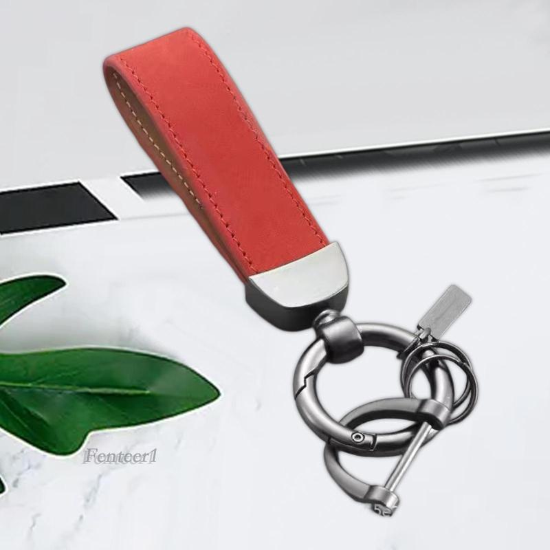 Móc Chìa Khóa Bằng Da PU Chống Mòn Thời Trang Cho Nam