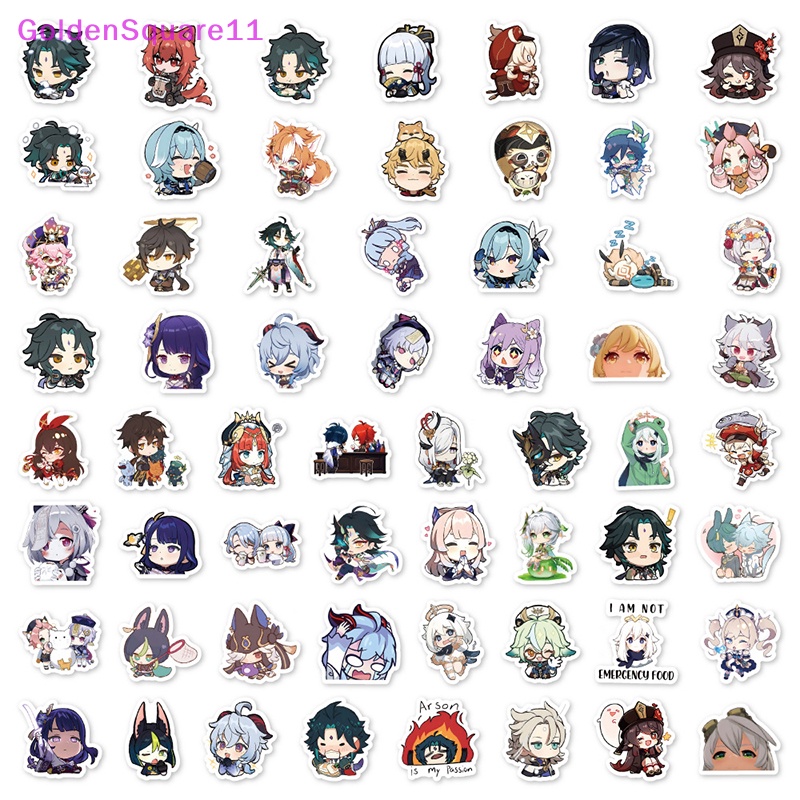 Bộ 60 Miếng Dán Trang Trí Tủ Lạnh Chống Thấm Nước Họa Tiết Hoạt Hình Graffiti