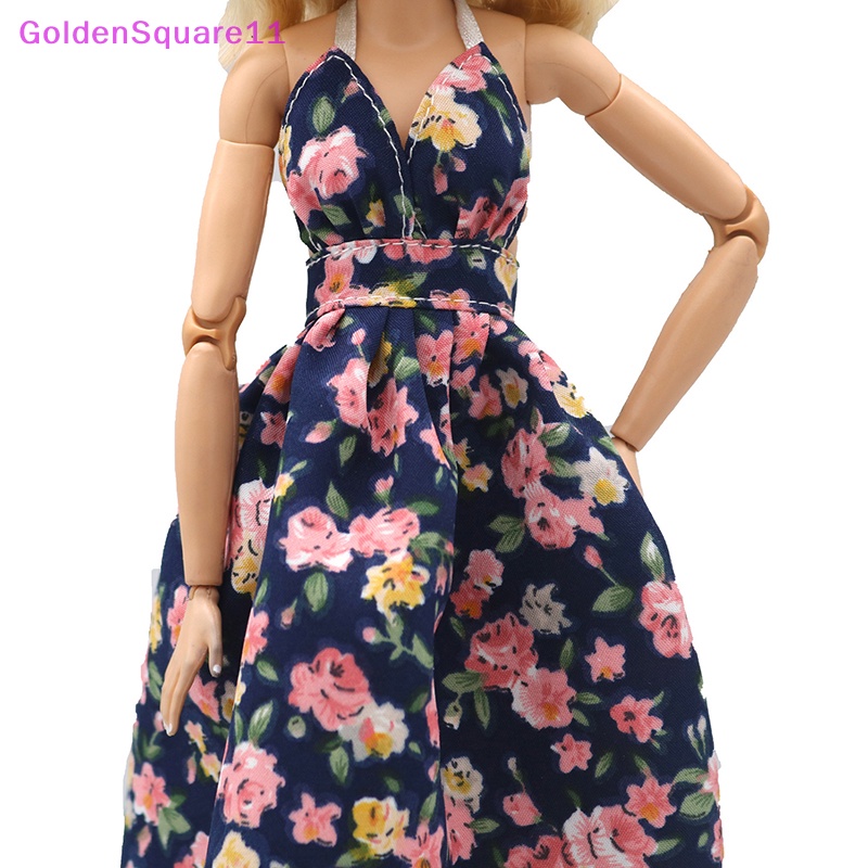 1 Đầm Hai Dây Họa Tiết Hoa Xinh Xắn Cho Búp Bê VN