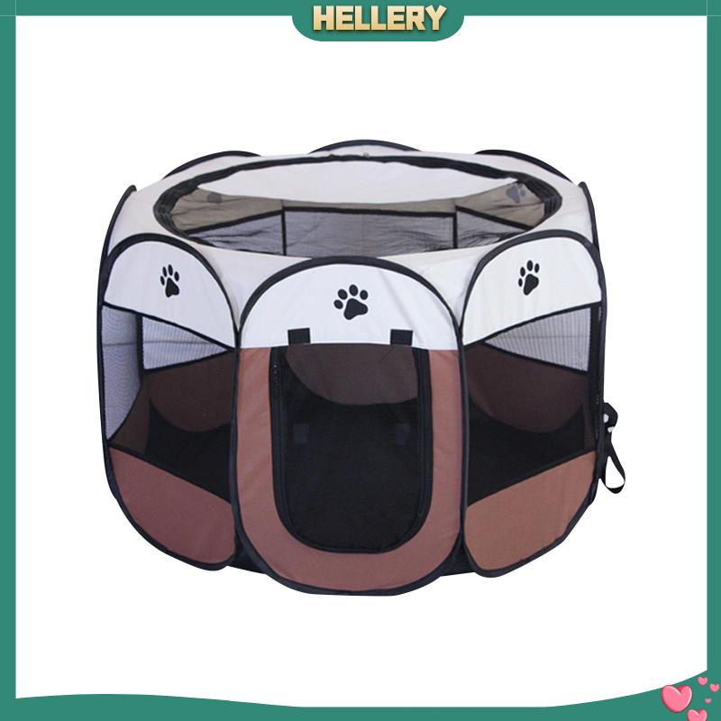 Lều Hình Bát Giác Trọng Lượng Nhẹ Gắn Cửa Có Thể Gấp Gọn Cho Thú Cưng Chó Mèo Thỏ
