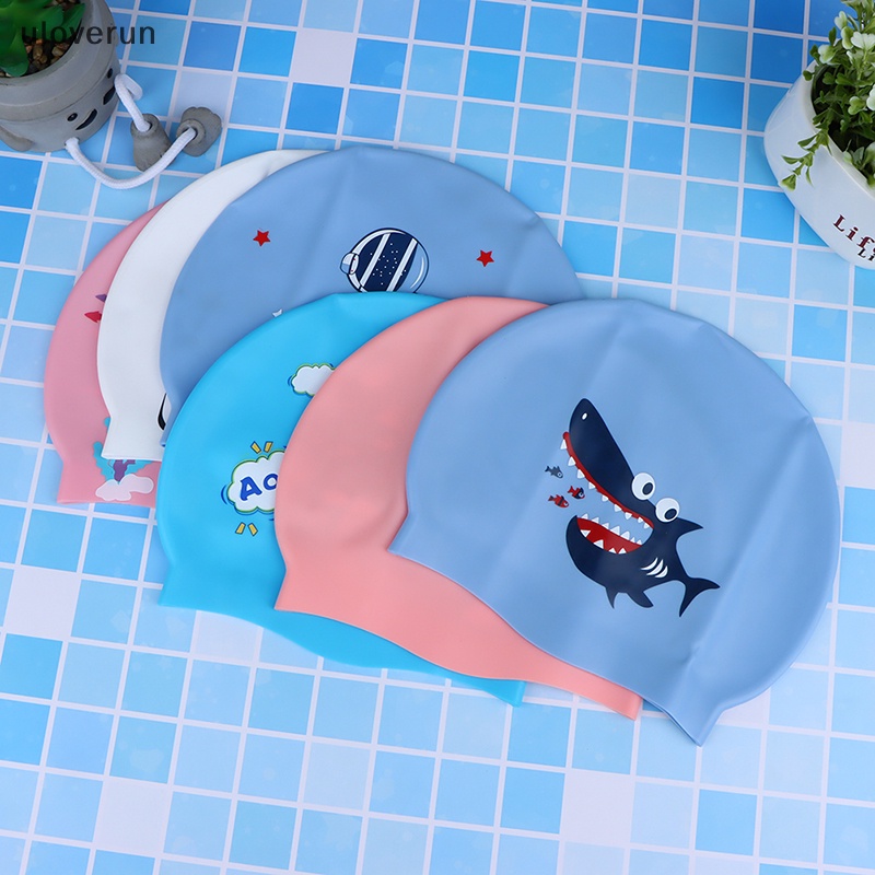 1 Mũ Bơi Silicon Co Giãn Chống Thấm Nước Dành Cho Trẻ Em
