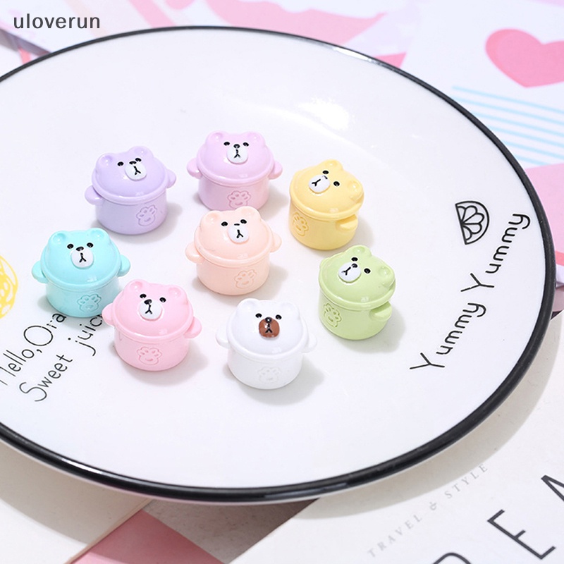 Set 2 Mô Hình Nồi Nấu Ăn Mini Trang Trí Nhà Búp Bê DIY