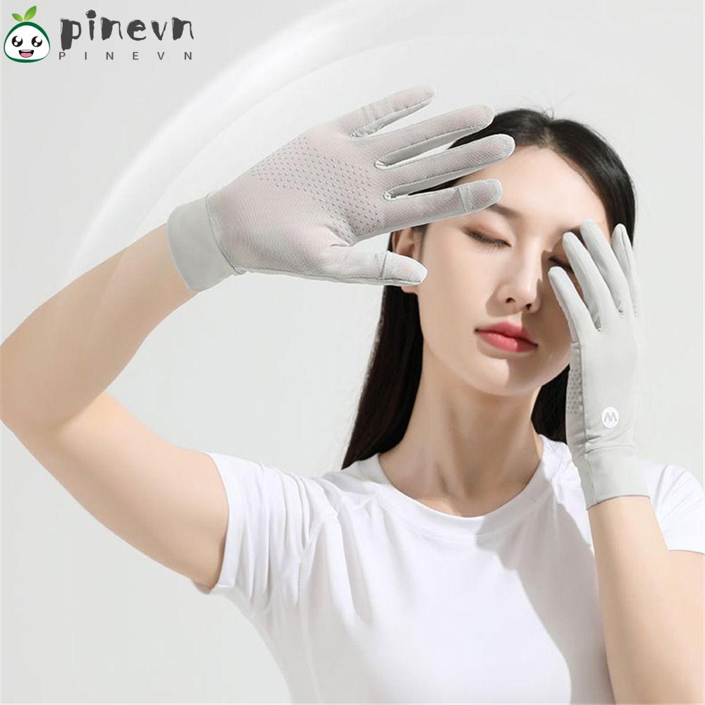 PINEVN Găng Tay Chống Nắng / Tia UV Bằng Lụa Mát Thời Trang
