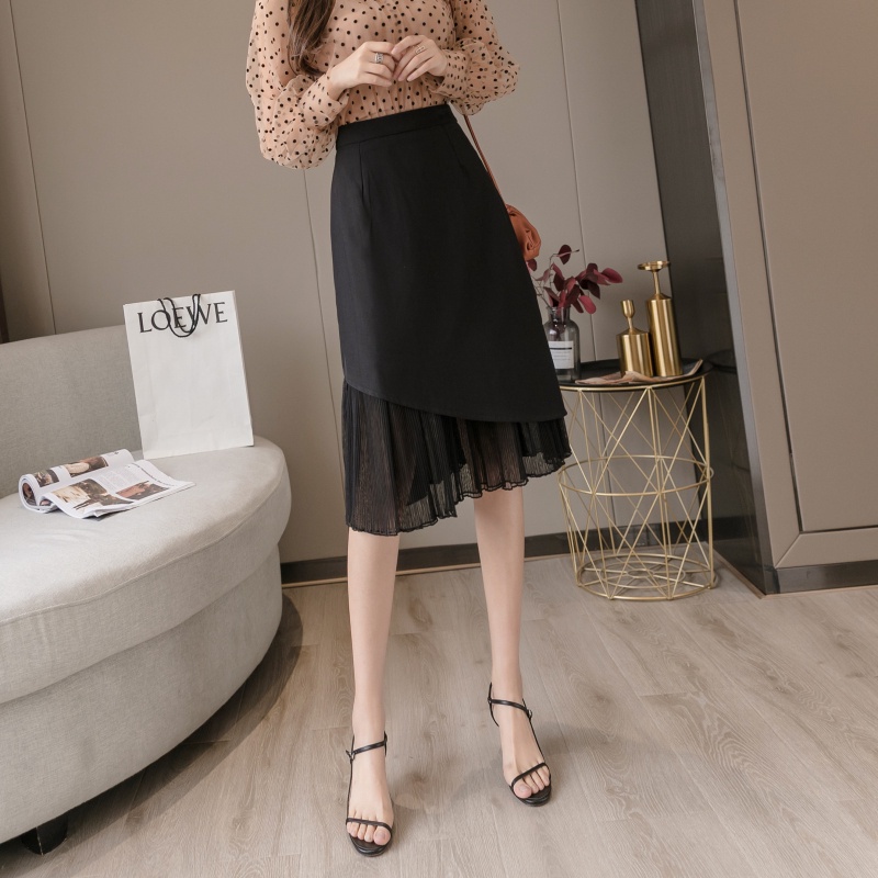 Chân Váy Đen Dáng Chữ A Lưng Cao Thiết Kế Độc Đáo Thời Trang Cho Nữ