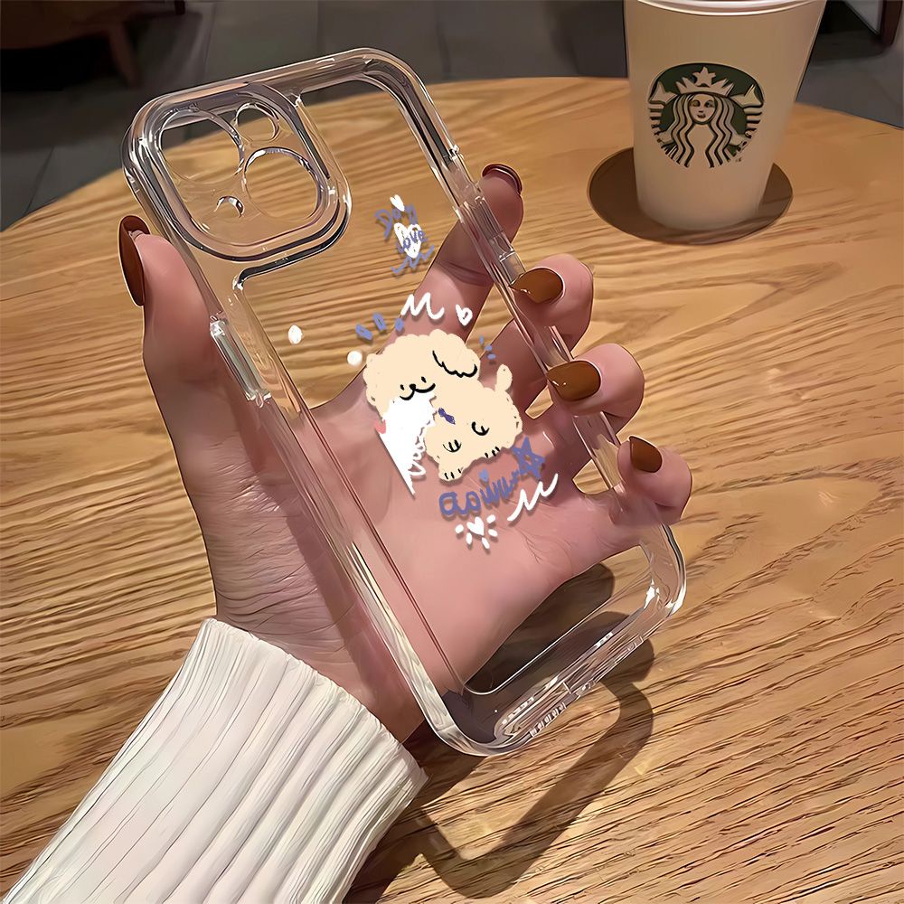 Ốp Điện Thoại Dẻo Họa Tiết Hoạt Hình Chú Chó Dễ Thương Cho Iphone13 12 8p7 11iPhone14Promax J4GK