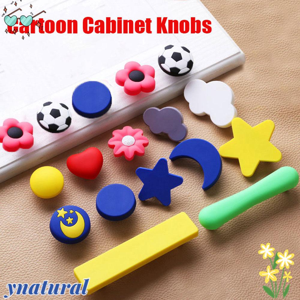 YNATURAL Tay Nắm Cửa Tủ Mềm Mại Hình Trăng Sao Nhiều Kiểu Dáng