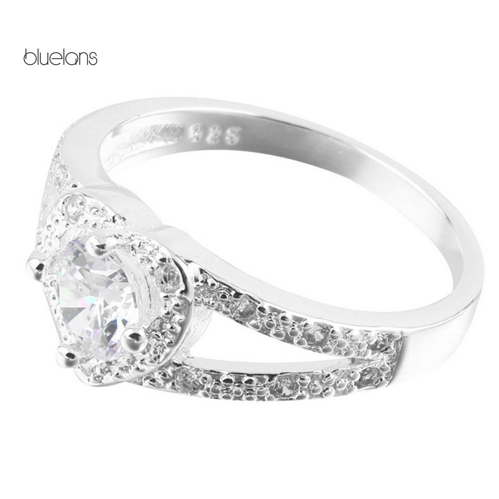 Nhẫn Đính Đá Hình Trái Tim Thời Trang Cho Nữ