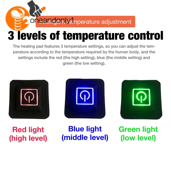 Đệm Sưởi Ấm Cổ / Hông Chạy Điện Sạc Usb 3 Chế Độ Tiện Dụng