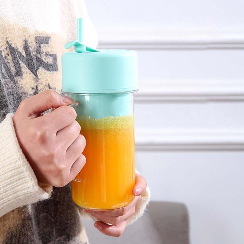 Máy ép trái cây Mini 14oz Có Thể Sạc Lại Tiện Dụng Mang Theo Du Lịch