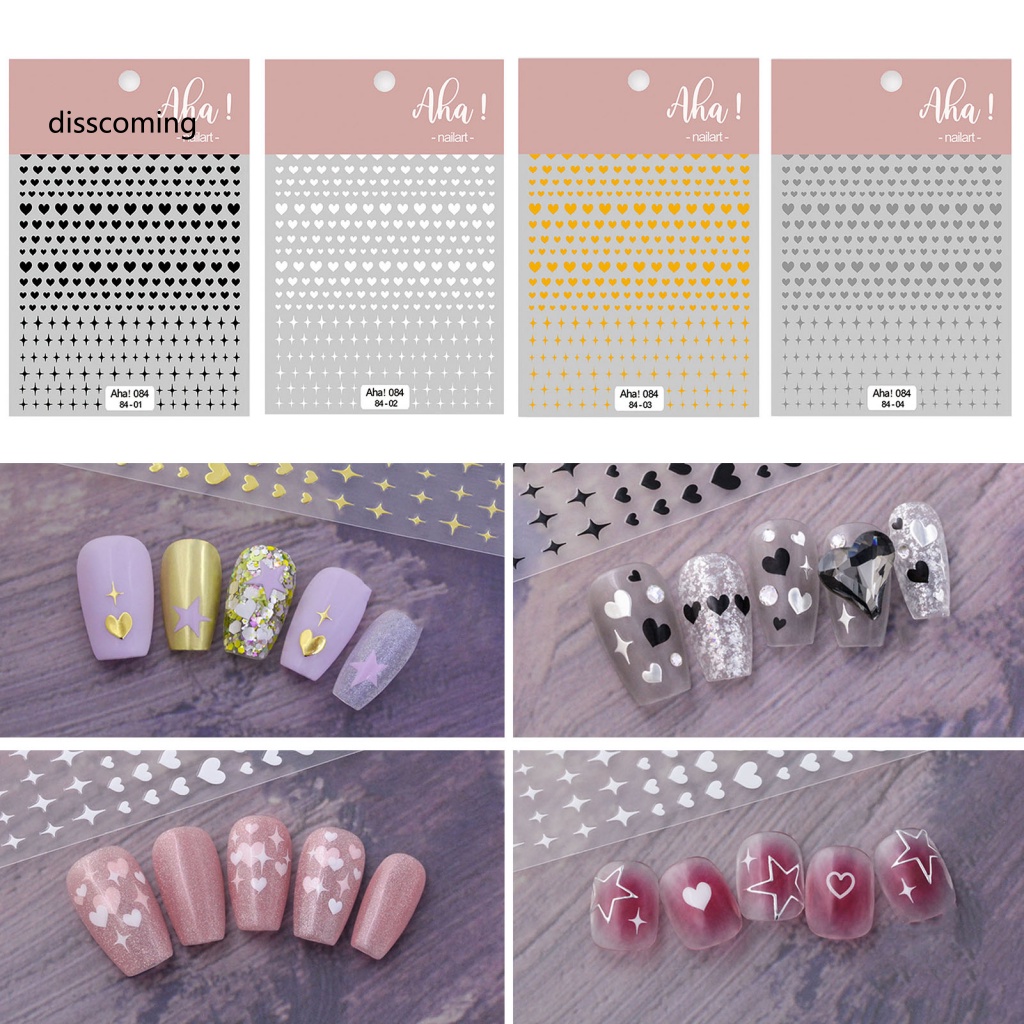 Áo Thun In Hình SL SL SL SL Thời Trang Cá Tính| Miếng Dán Móng Tay 3d Hình Trái Tim Màu Holographic Lâu Trôi Dành Cho Nữ