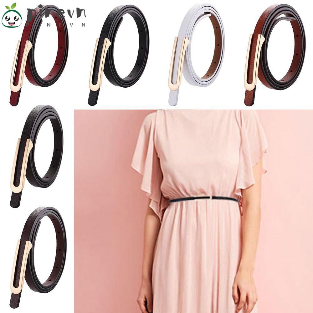 PINEVN Thắt Lưng Da Bò Mỏng Phong Cách Retro Cá Tính Cho Nữ