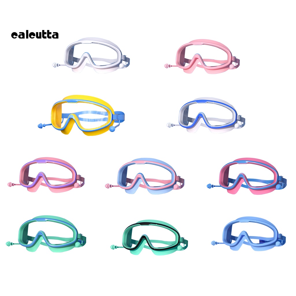 Kính Bơi Kèm Bịt Tai Trong Suốt Chống Rò Rỉ Tiện Dụng Cho Bé