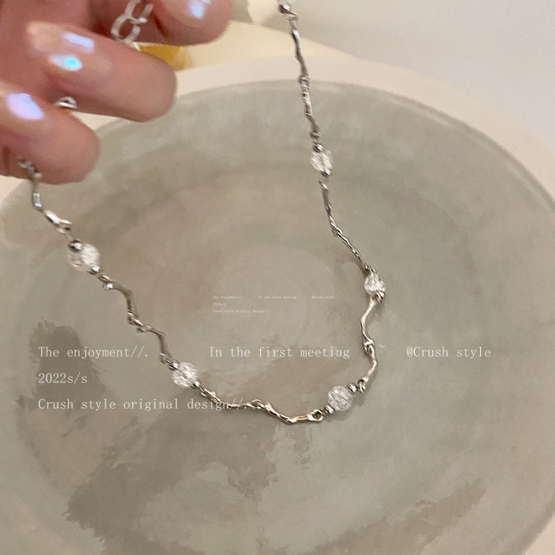 Dây Chuyền Mặt Hình Trái Tim / Bướm Đính Đá Pha Lê Y2k Thời Trang Cho Nữ