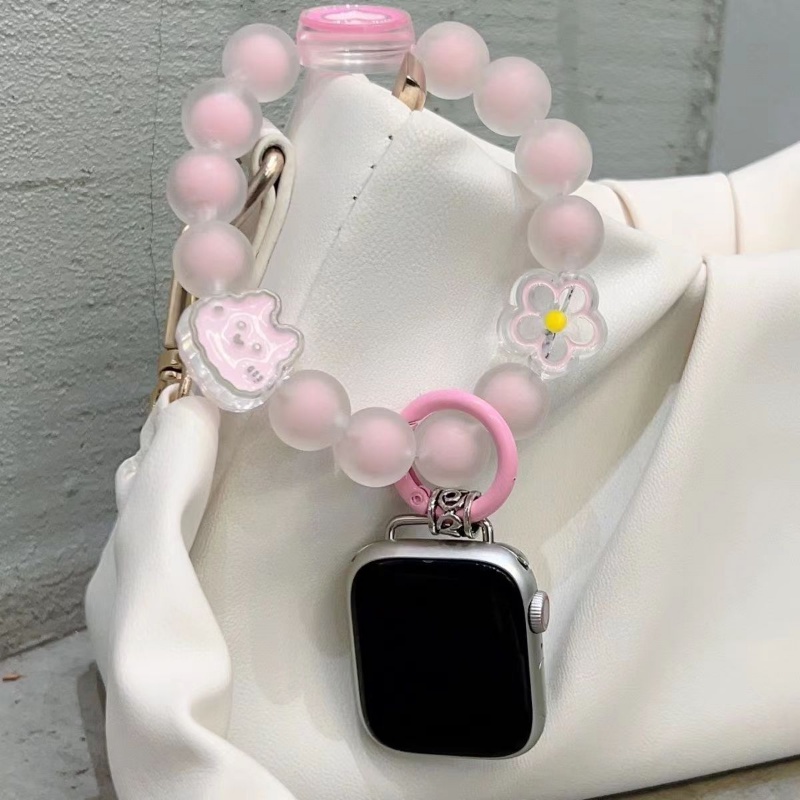 Dây Đeo Đồng Hồ Dạng Chuỗi Hạt Ngọc Trai 38mm 42mm 40MM 44mm 41MM 45MM 49mm Cho Apple Watch Series 8 7 6 SE 5 4 3