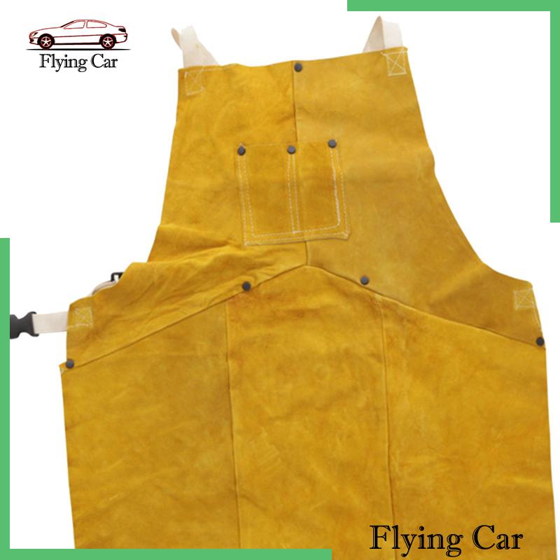 Tạp Dề Bằng Da Bò Thoáng Khí Chuyên Dụng Cho Thợ Hàn / Nướng BBQ