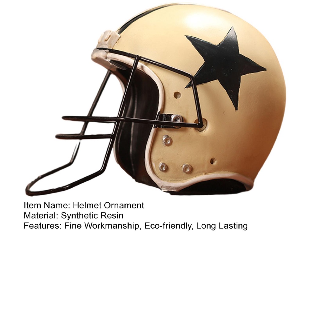 Mô Hình Mũ Bóng Bầu Dục Bằng Nhựa Resin Thân Thiện Với Môi Trường Trang Trí Nhà Cửa Kiểu Vintage Đẹp Mắt