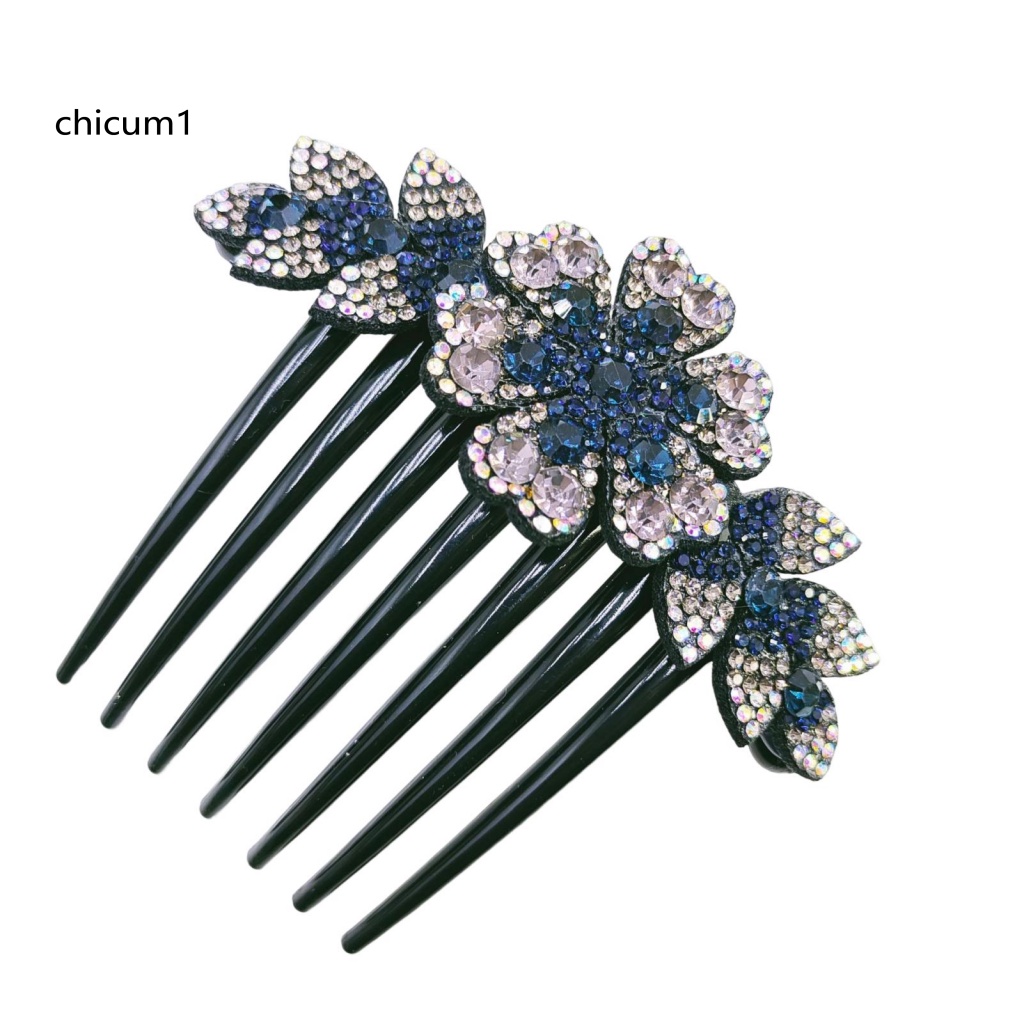 Lược Cài Tóc Đính Đá Phong Cách Hàn Quốc Cổ Điển Cho Cô Dâu