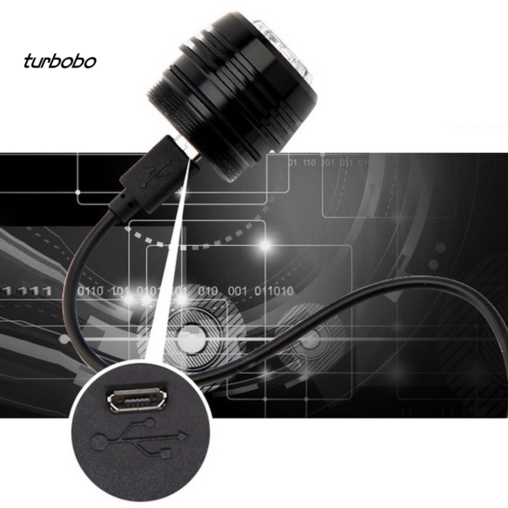 Đèn An Toàn Sạc USB Gắn Đuôi Xe Đạp Leo Núi Tiện Lợi