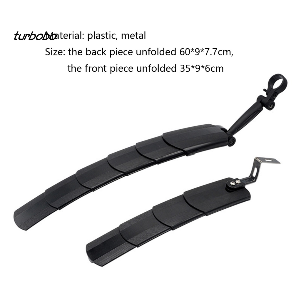 1 Bộ Dè Chắn Bùn Bằng Nhựa Chịu Lực Cao Có Thể Thu Gọn Cho Xe Đạp MTB