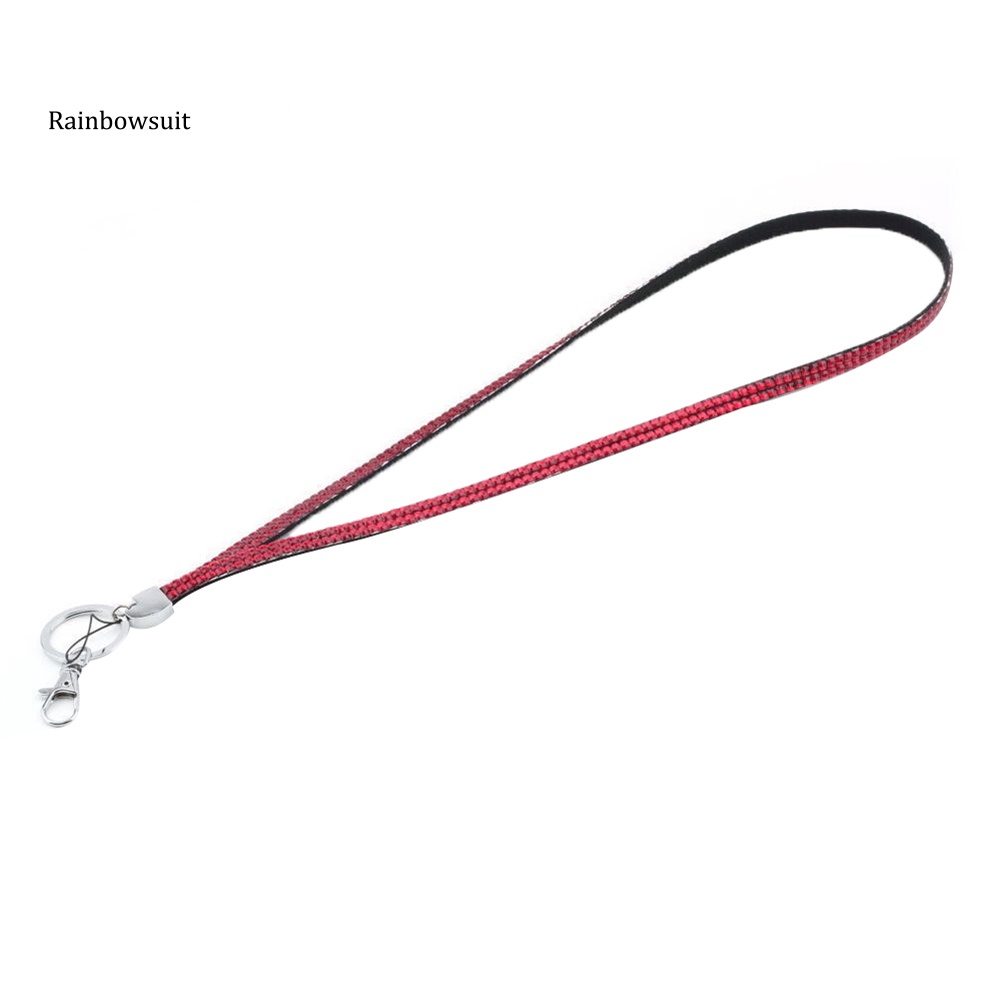 1 Dây Đeo Thẻ ID / Chìa Khóa Đính Đá Lấp Lánh Sang Trọng Cho Nữ