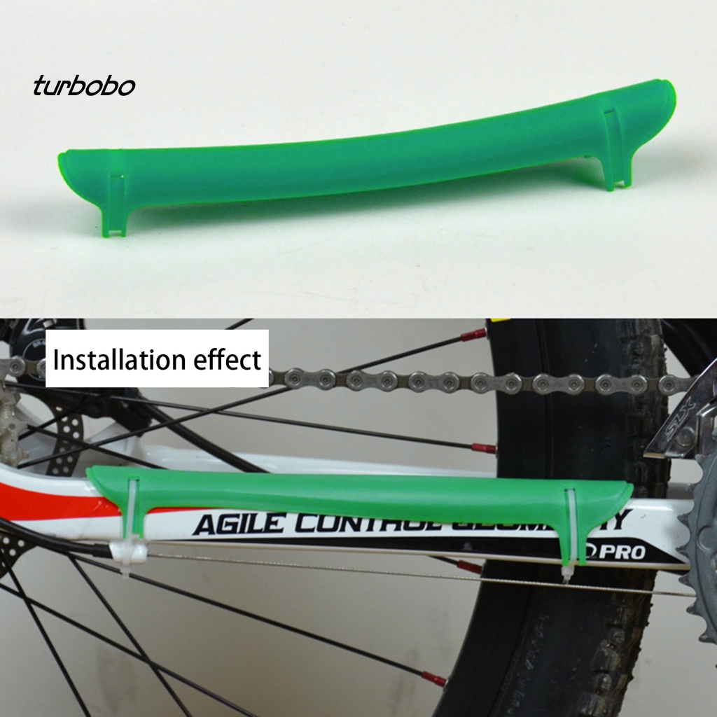 1 Bộ Khung Bảo Vệ Dây Xích Xe Đạp Bằng Cao Su Dẻo Chống Mòn Tiện Dụng