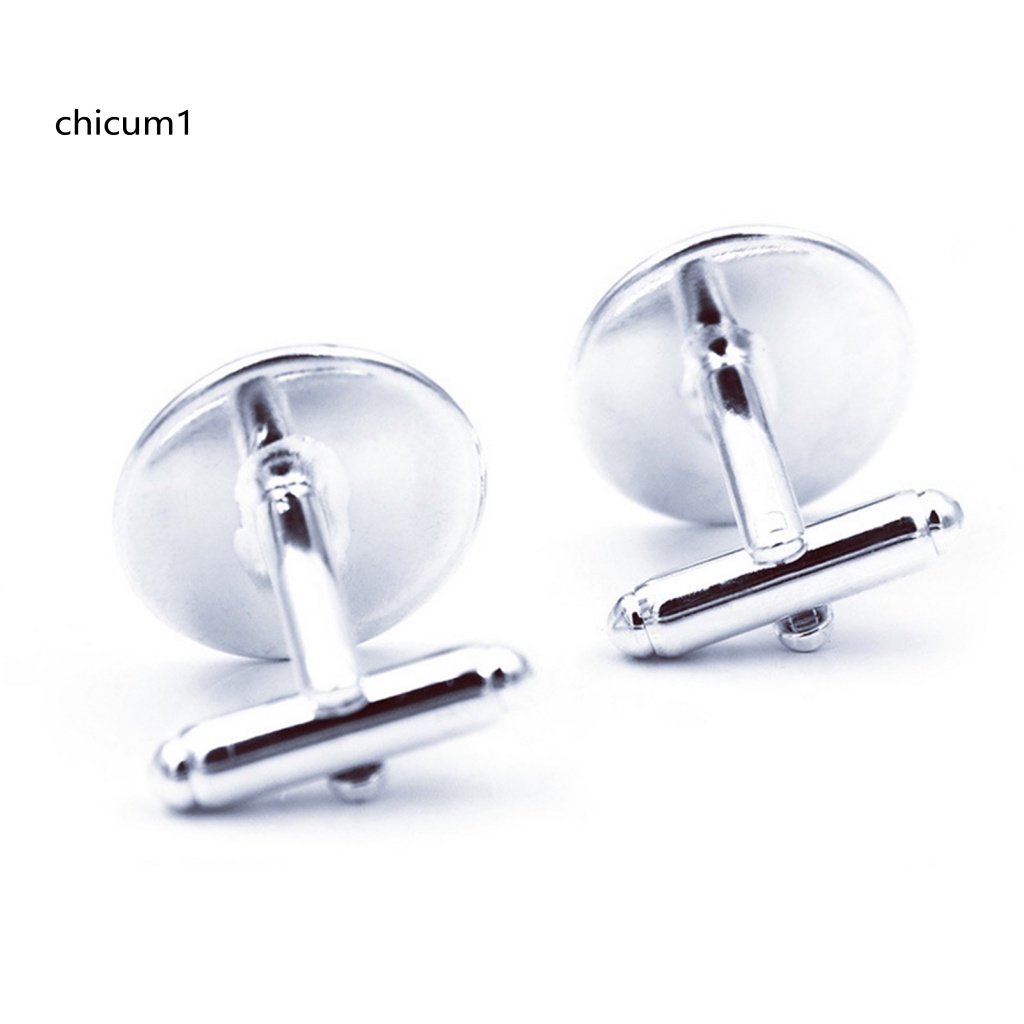 1 Cặp Khuy Măng Sét Mạ Điện Họa Tiết Chữ Cái Thời Trang Dành Cho Nam