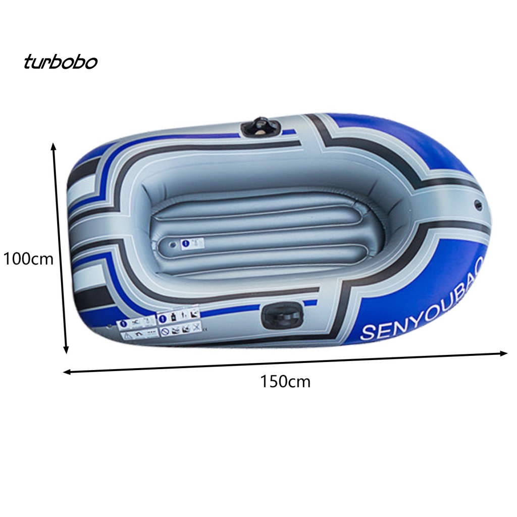Turbobobo Thuyền Bơm Hơi Chịu Lực Tốt Chống Mài Mòn Có Hai Mái Chèo Đồ Chơi 1 Người Sử Dụng Khi Đi Bơi