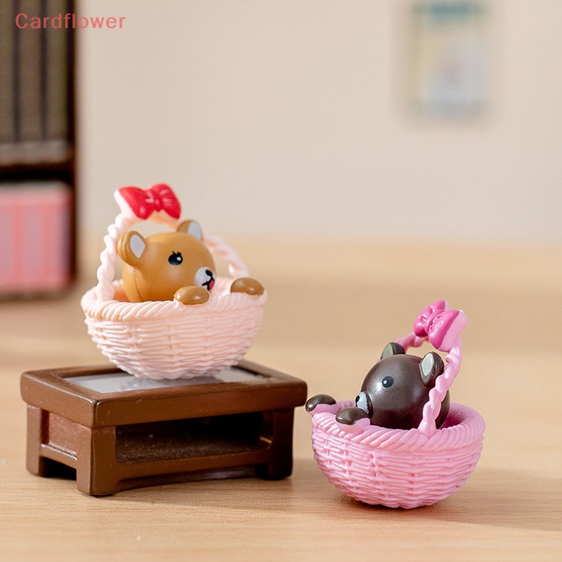 Giỏ Đựng Gấu Bông Mini Dễ Thương Dùng Trang Trí Tiểu Cảnh Mới