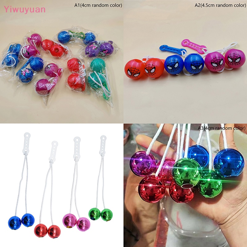 1 Cây Clackers Bằng Nhựa Mini Giảm Căng Thẳng Cho Trẻ Em Màu Sắc Ngẫu Nhiên