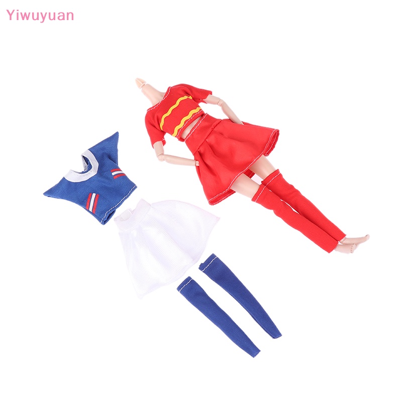 1 Bộ Đồ Đá Banh Tay Ngắn Cho Búp Bê Yiwuyuan > 1Set Mới