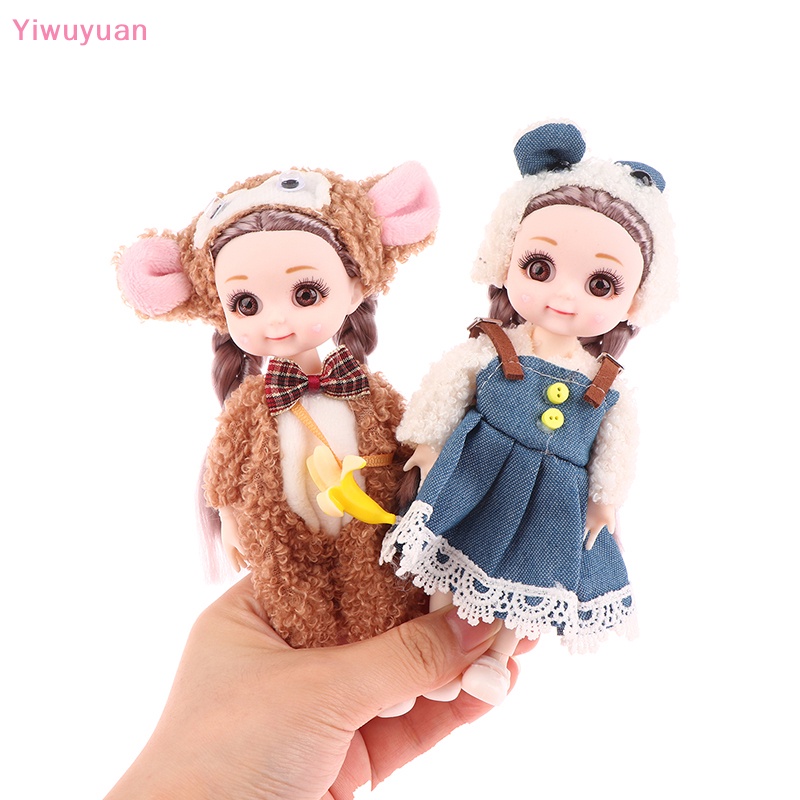 < Yiwuyuan > Búp Bê Công Chúa Nhỏ Xinh Xắn Thời Trang Sáng Tạo Và Thiết Thực Làm Quà Sinh Nhật Cho Bé Gái 17CM Mới