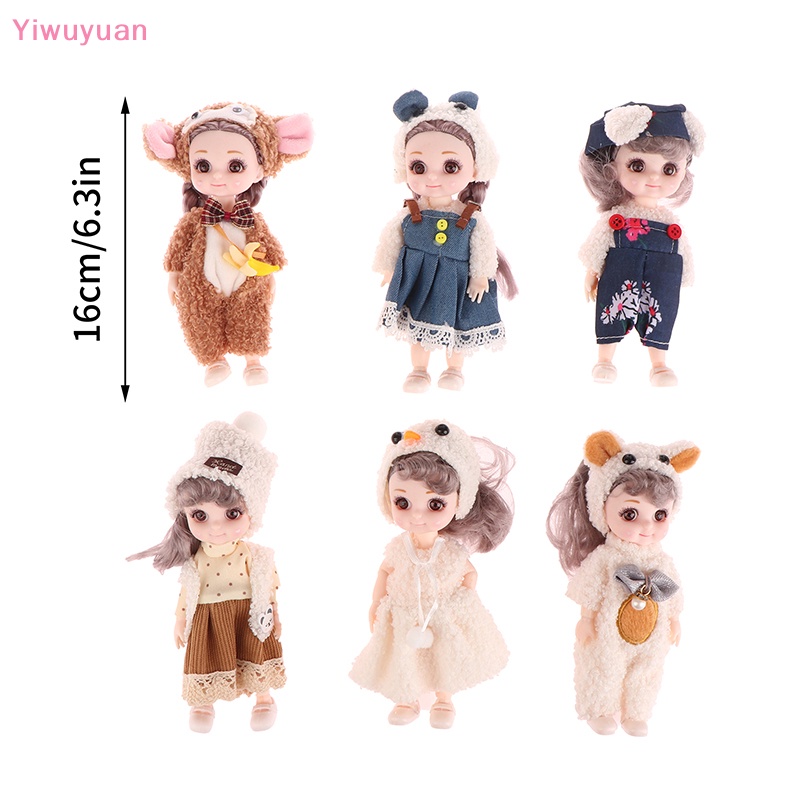< Yiwuyuan > Búp Bê Công Chúa Nhỏ Xinh Xắn Thời Trang Sáng Tạo Và Thiết Thực Làm Quà Sinh Nhật Cho Bé Gái 17CM Mới