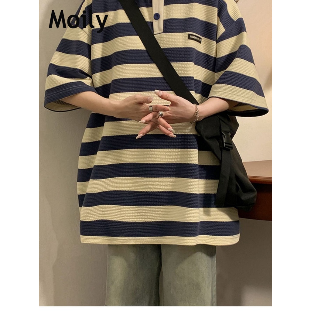 Moily thun áo áo polo  nữ Thời trang hàn quốc A29J14H