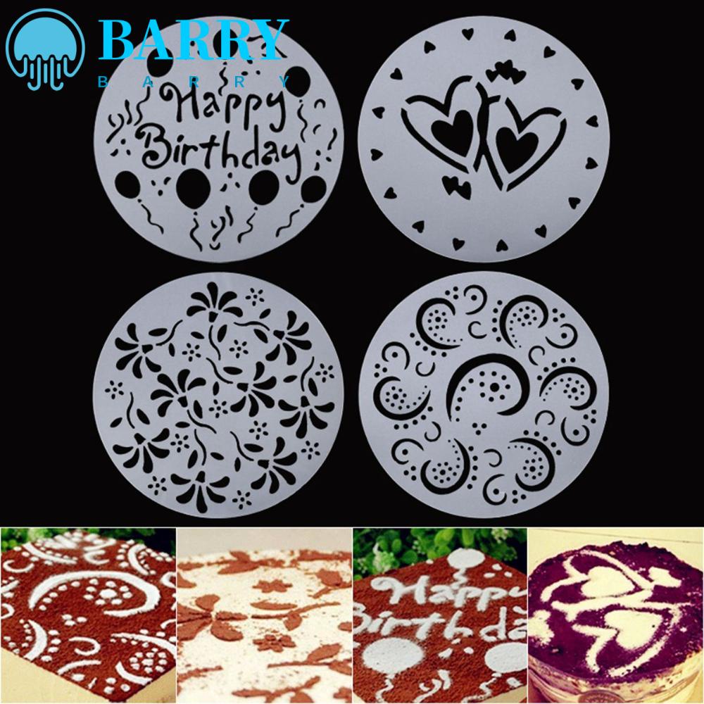 BARRY Set 4 Dụng Cụ Hỗ Trợ Trang Trí Bánh Kem