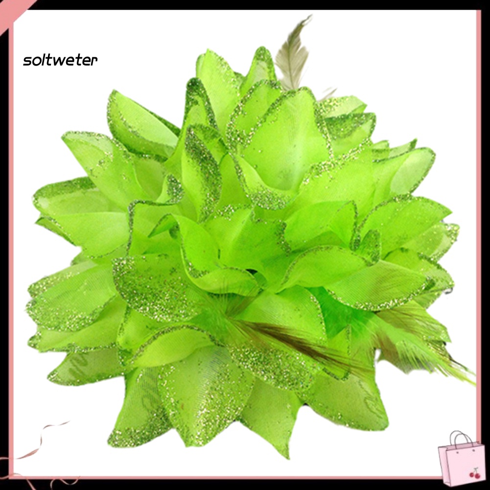 Băng Đô Cài Tóc Đính Hoa Co Giãn Cho Cô Dâu