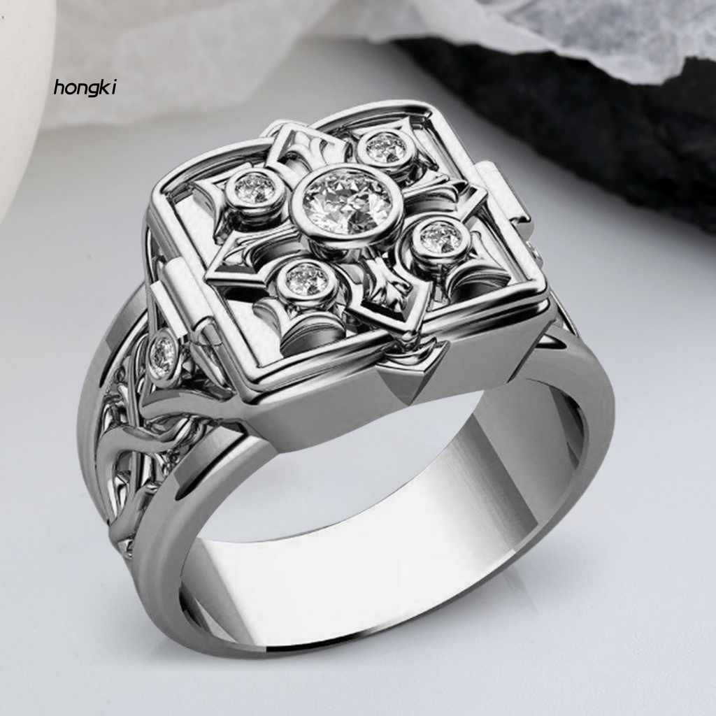 Hộp Đựng Nhẫn Nam Thiết Kế Hình Học Độc Đáo