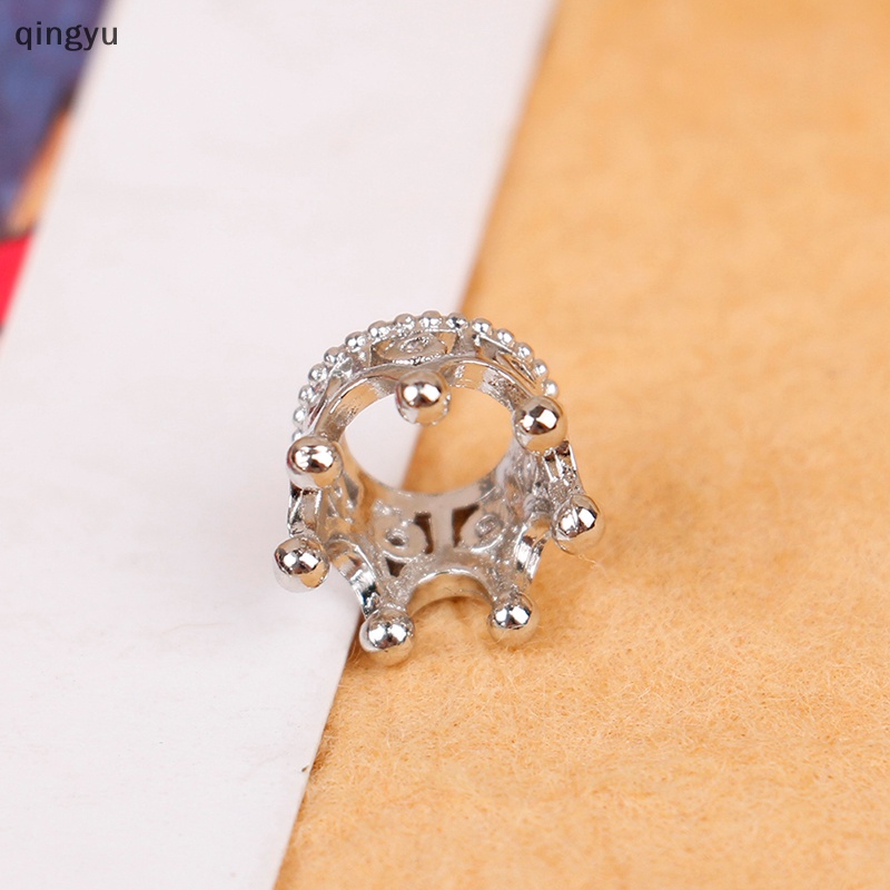 Mới Set 2 Vương Miện Kim Loại Mini 1: 12 Trang Trí Nhà Búp Bê