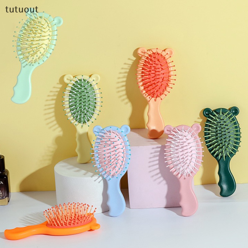 Lược Chải Tóc Mát Xa Da Đầu Chống Tĩnh Điện Gấp Gọn Được