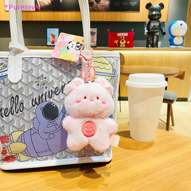 Móc Khóa Thú Nhồi Bông Hình Em Bé Cười Đáng Yêu Mới