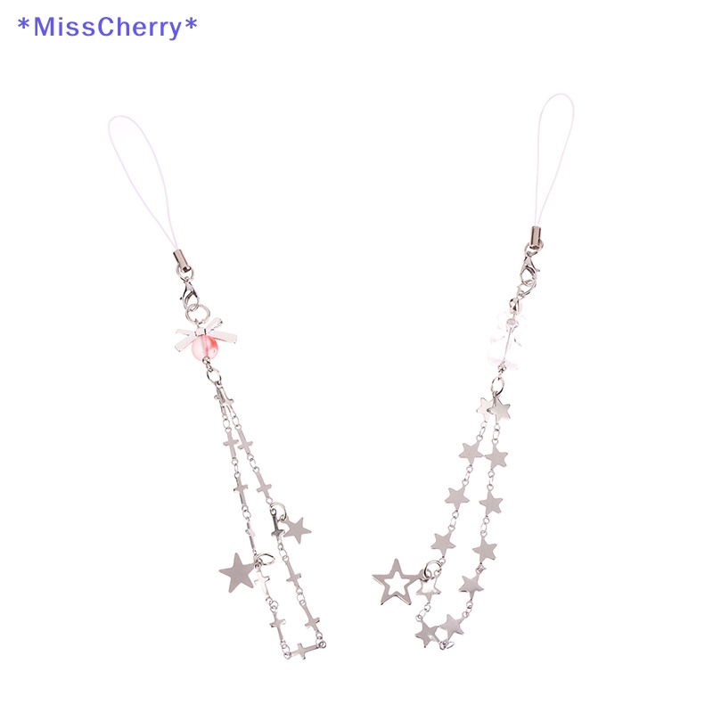 Dây Đeo Điện Thoại Y2K Họa Tiết Gấu Thắt Nơ / Ngôi Sao Xinh Xắn Mới