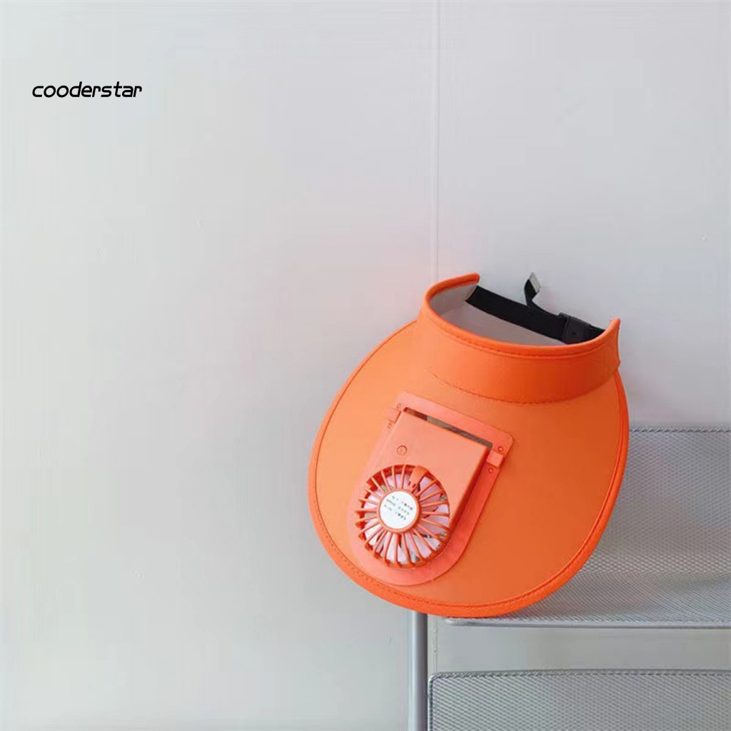 Mũ Chống Nắng Vành Rộng Bằng Polyester Siêu Nhẹ Màu Trơn Tùy Chỉnh Kèm Quạt 3 Tốc Độ Tiện Dụng Cho Nữ