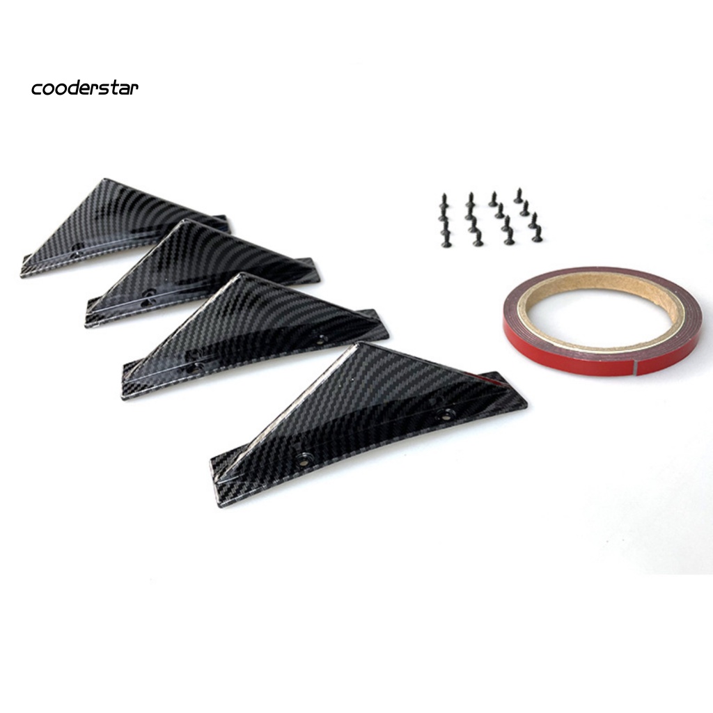 Set 4 Cản Sau Xe Hơi Hình Tam Giác Dễ Lắp Đặt Tiện Dụng