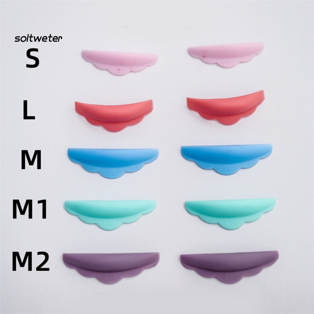 Bộ 5 Cặp Đệm Nối Mi Bằng Silicone Độ Đàn Hồi Cao Không Gây Kích Ứng Cho Salon Làm Đẹp